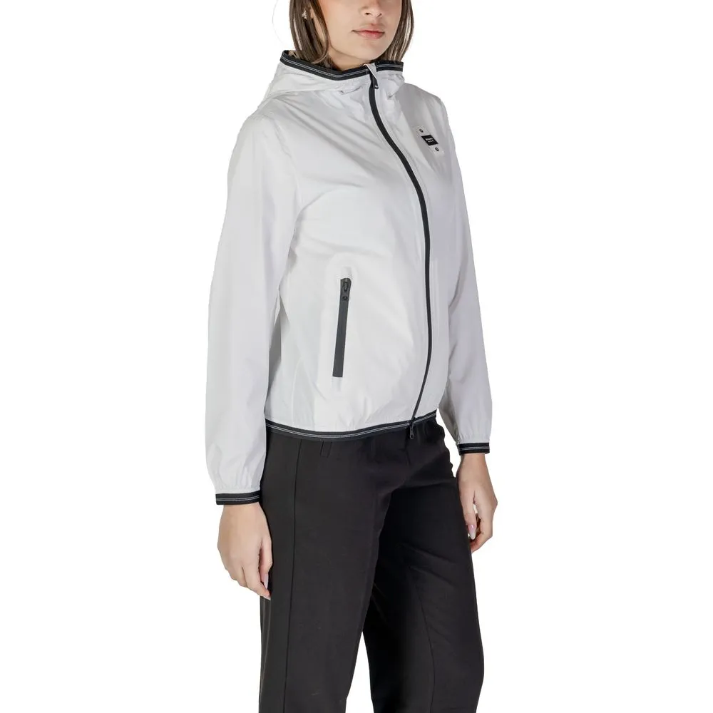 Blauer Women's White Polyamide Jackets & Coat