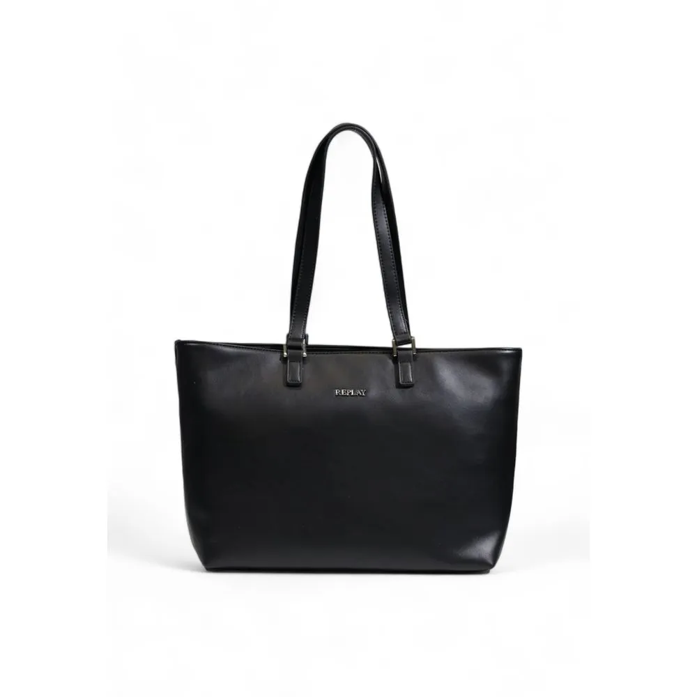 Replay Women's Black Polyethylene Handbag