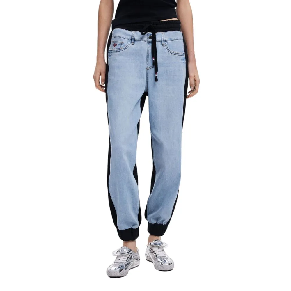 Desigual Women's Black Cotton Jeans & Pant