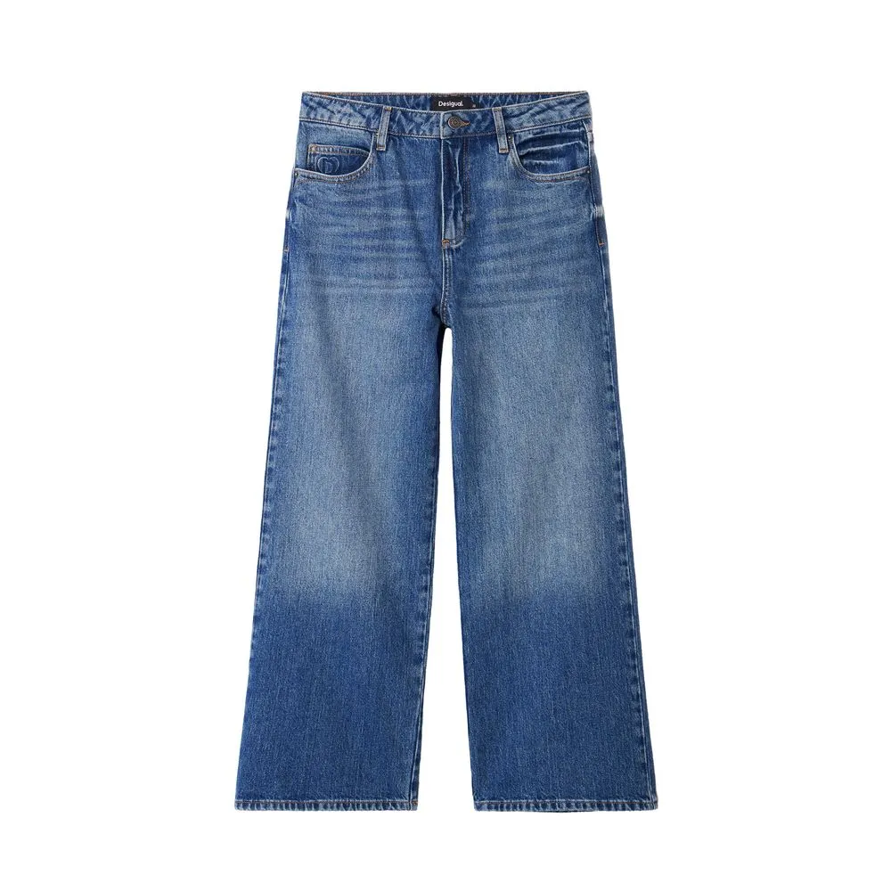 Desigual Women's Blue Cotton Jeans & Pant