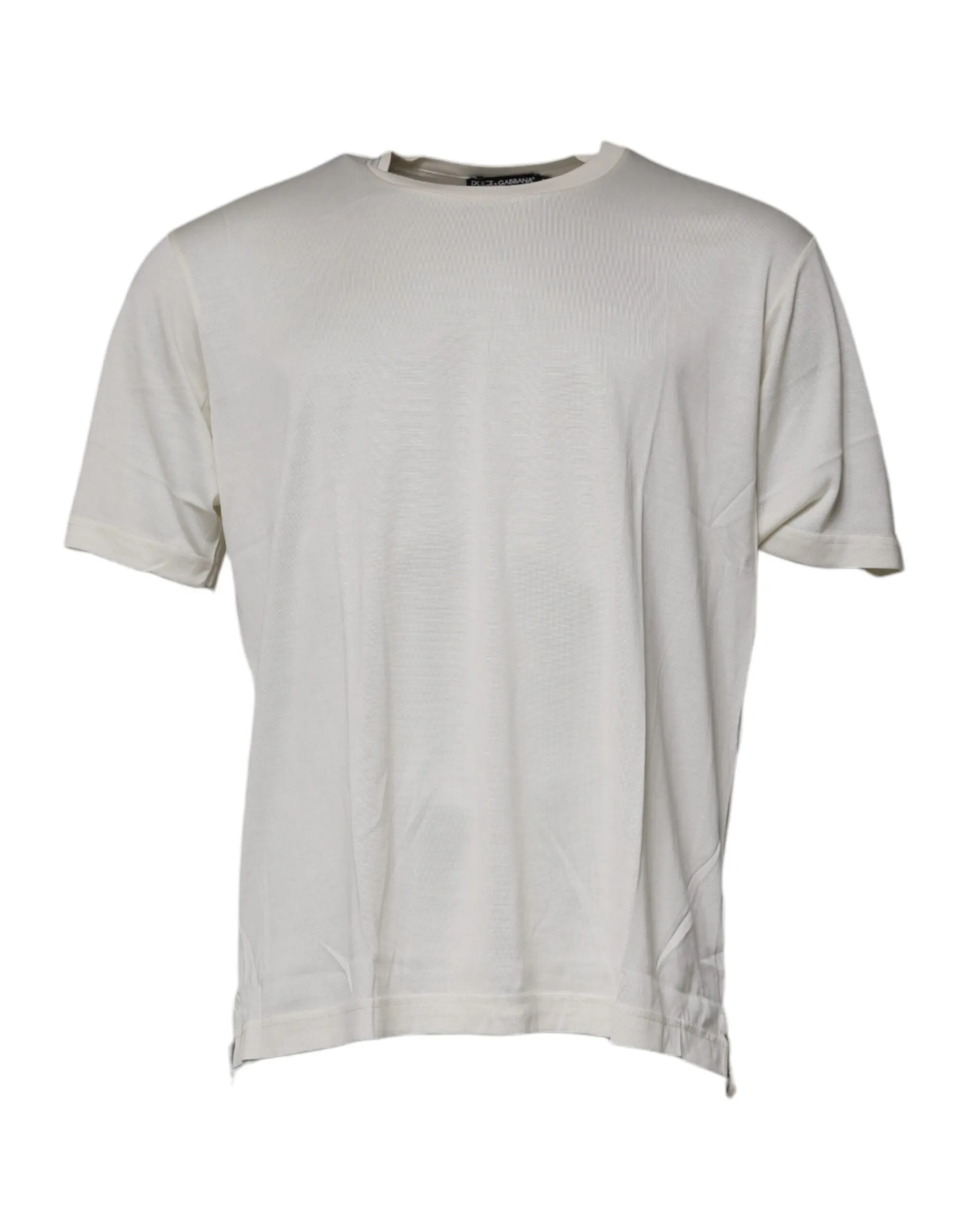 Dolce & Gabbana Men's Off White Crew Neck Short Sleeve T-shirt