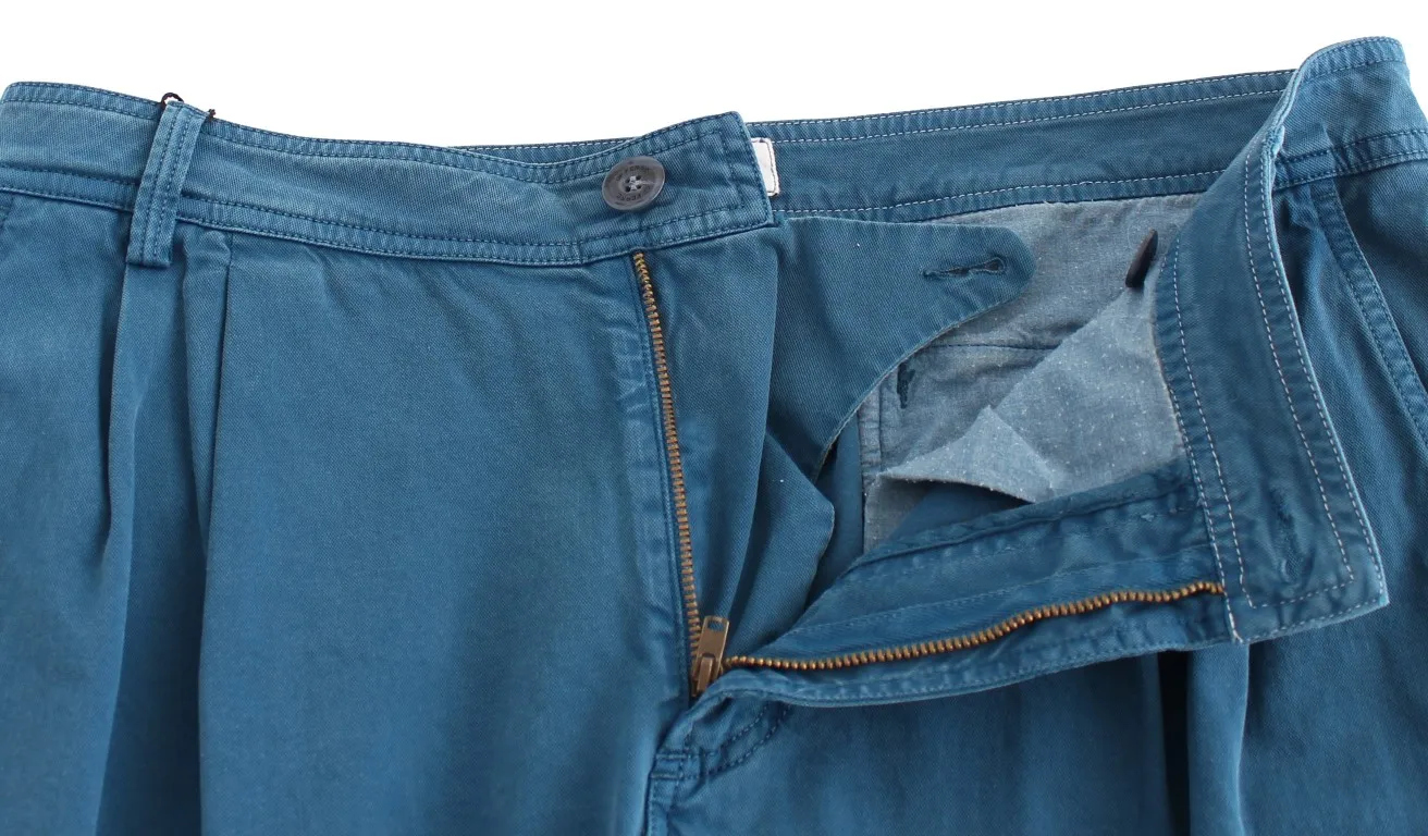 GF Ferre Men's Elegant Straight Fit Cotton Chinos