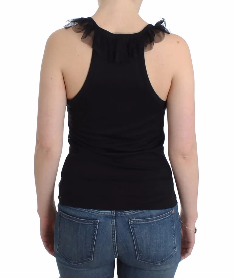 John Galliano Women's Sequin Embellished Sleeveless Top