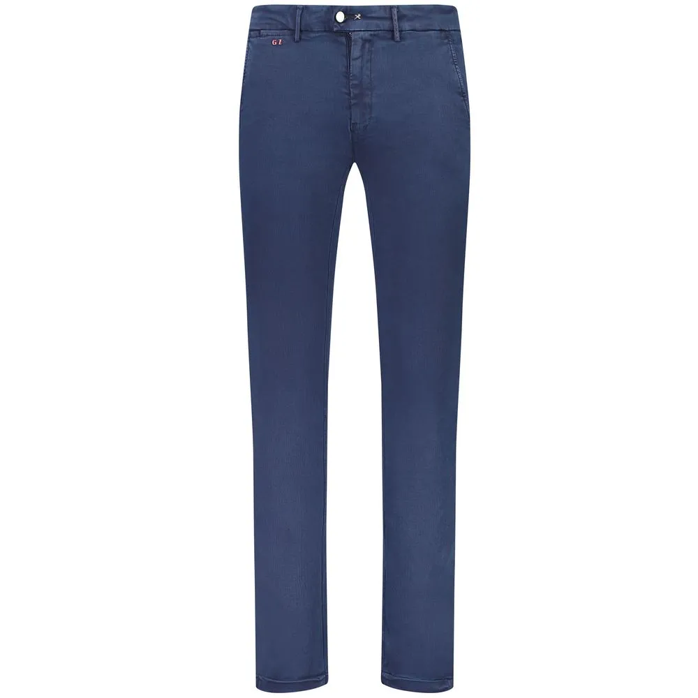 Tramarossa Men's Blue Cotton Jeans & Pant