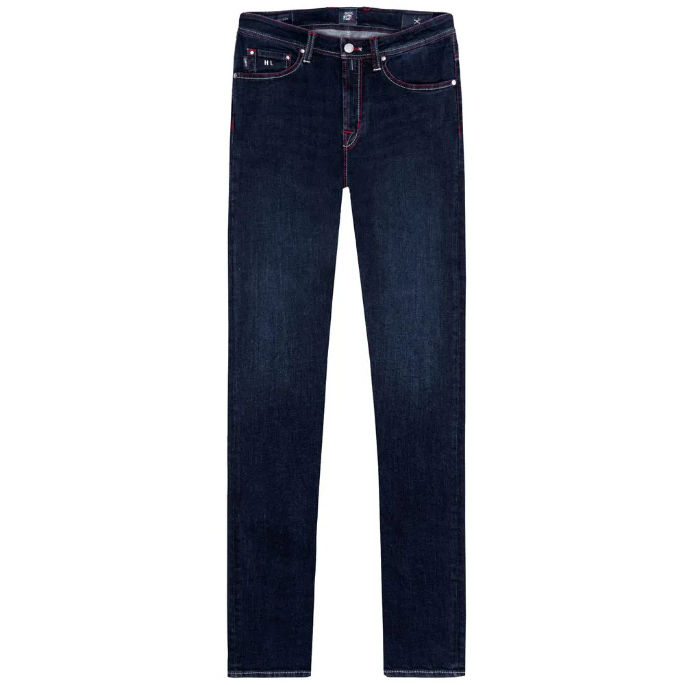 Tramarossa Men's Blue Cotton Jeans & Pant