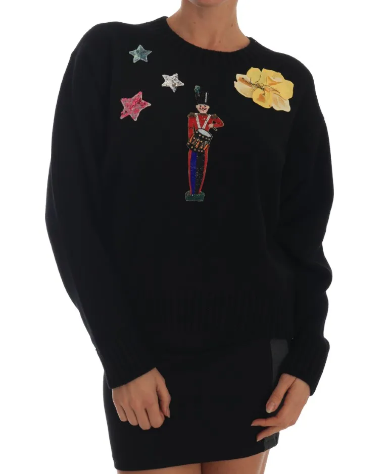 Dolce & Gabbana Women's Enchanted Sequined Fairy Tale Sweater