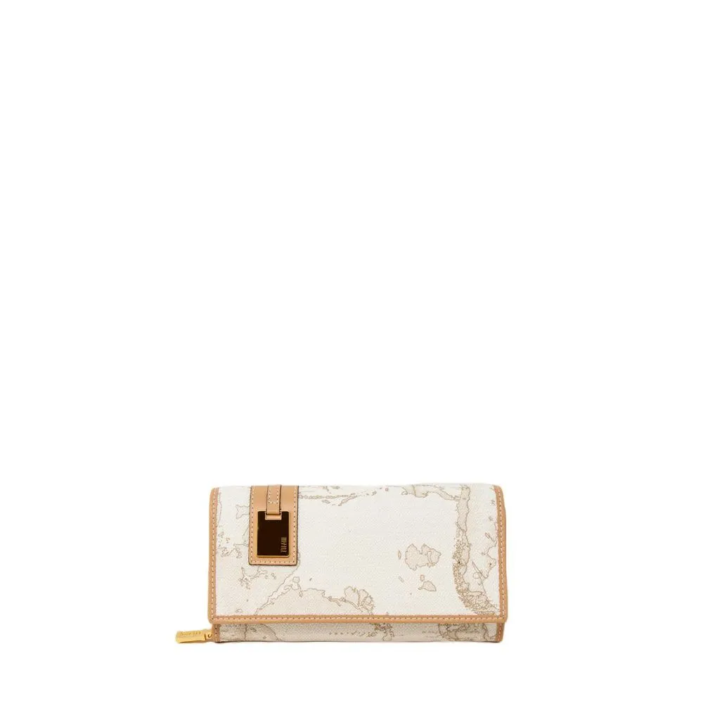 Alviero Martini Prima Classe Men's White Cotton Wallet