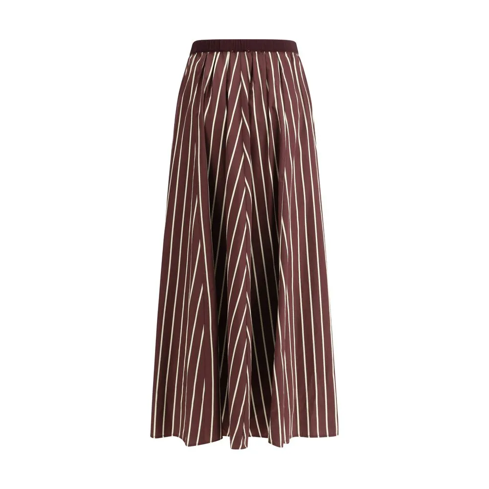 Forte_Forte Women's Striped satin Long Skirt
