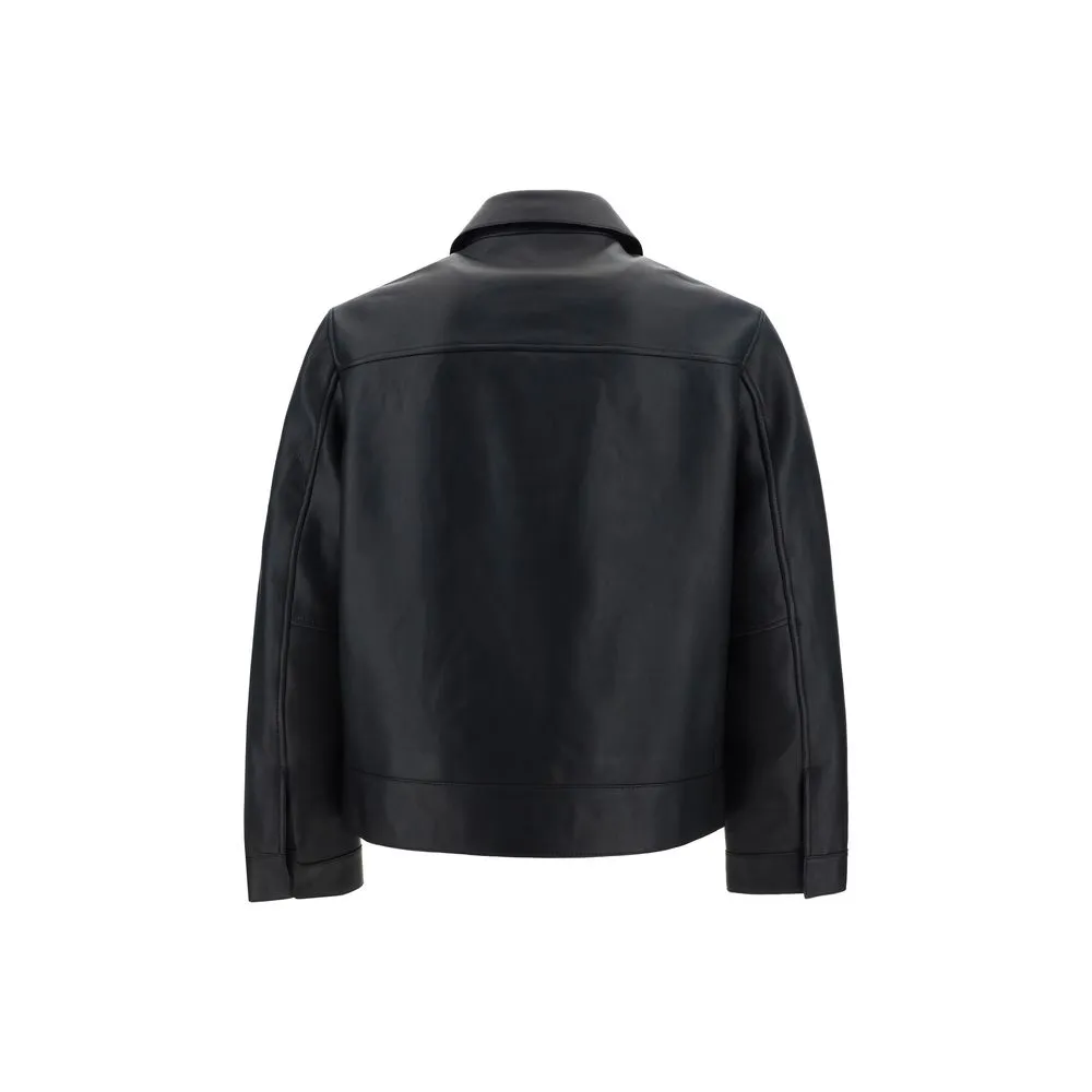 Yves Salomon Men's Leather Jacket