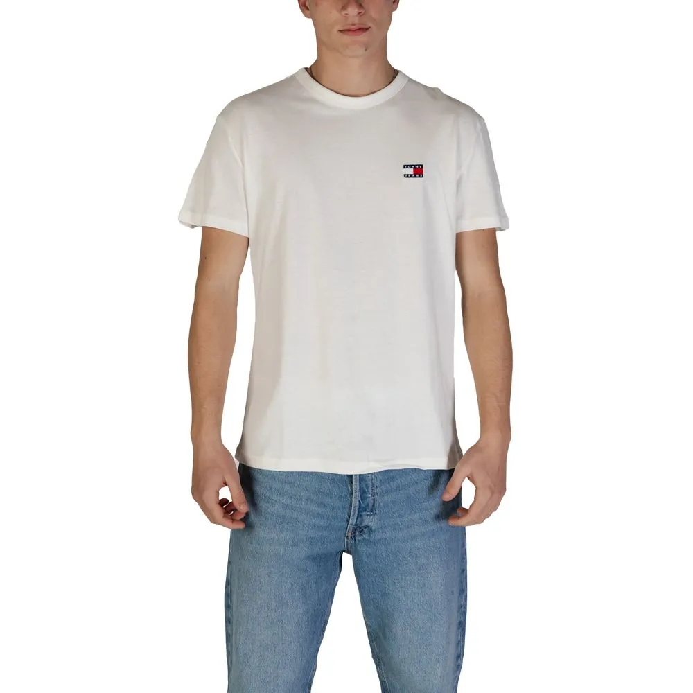 Tommy Hilfiger Jeans Men's White Cotton Rigenerato T-Shirt