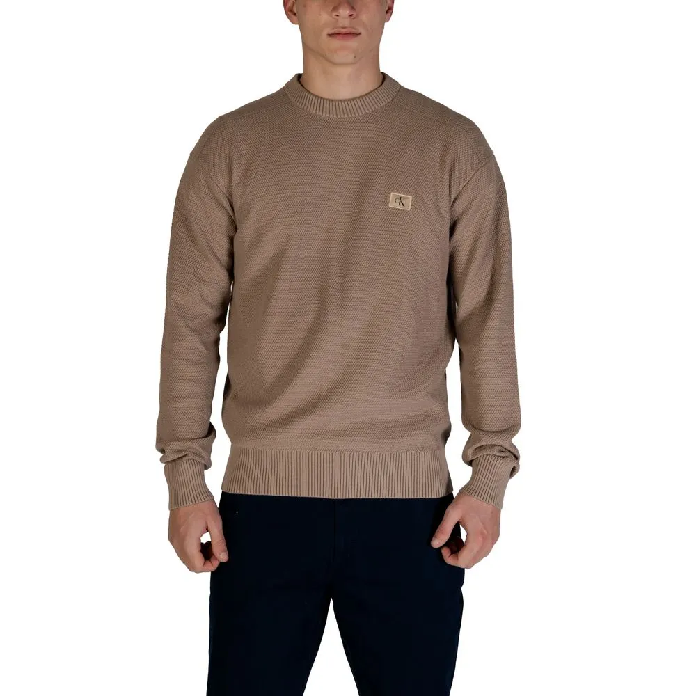 Calvin Klein Jeans Men's Gray Cotton Sweater