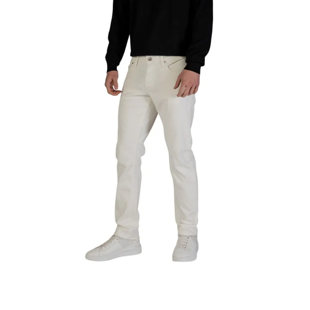 Jack Jones Men's White Cotton Jeans & Pant