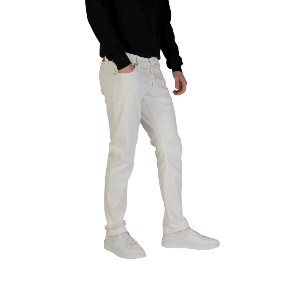 Jack Jones Men's White Cotton Jeans & Pant