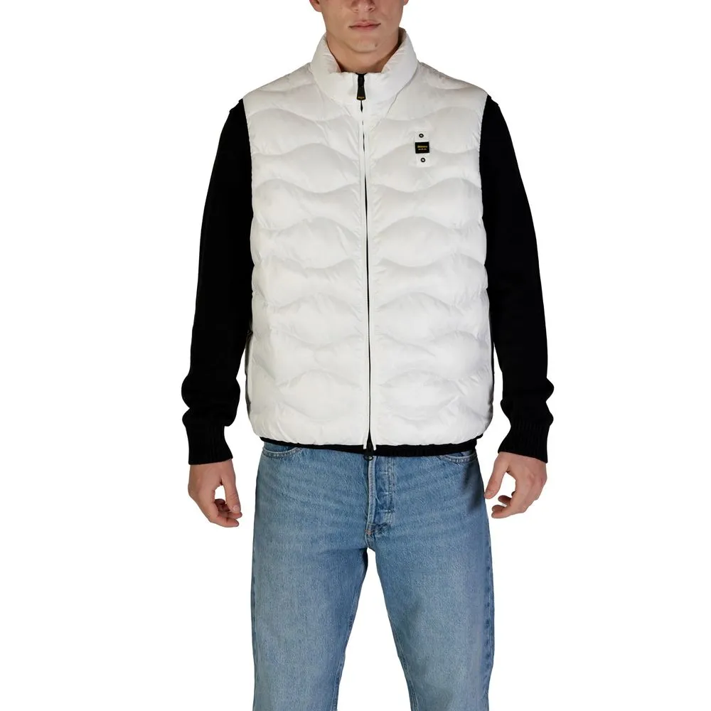 Blauer Men's White Polyamide Jacket
