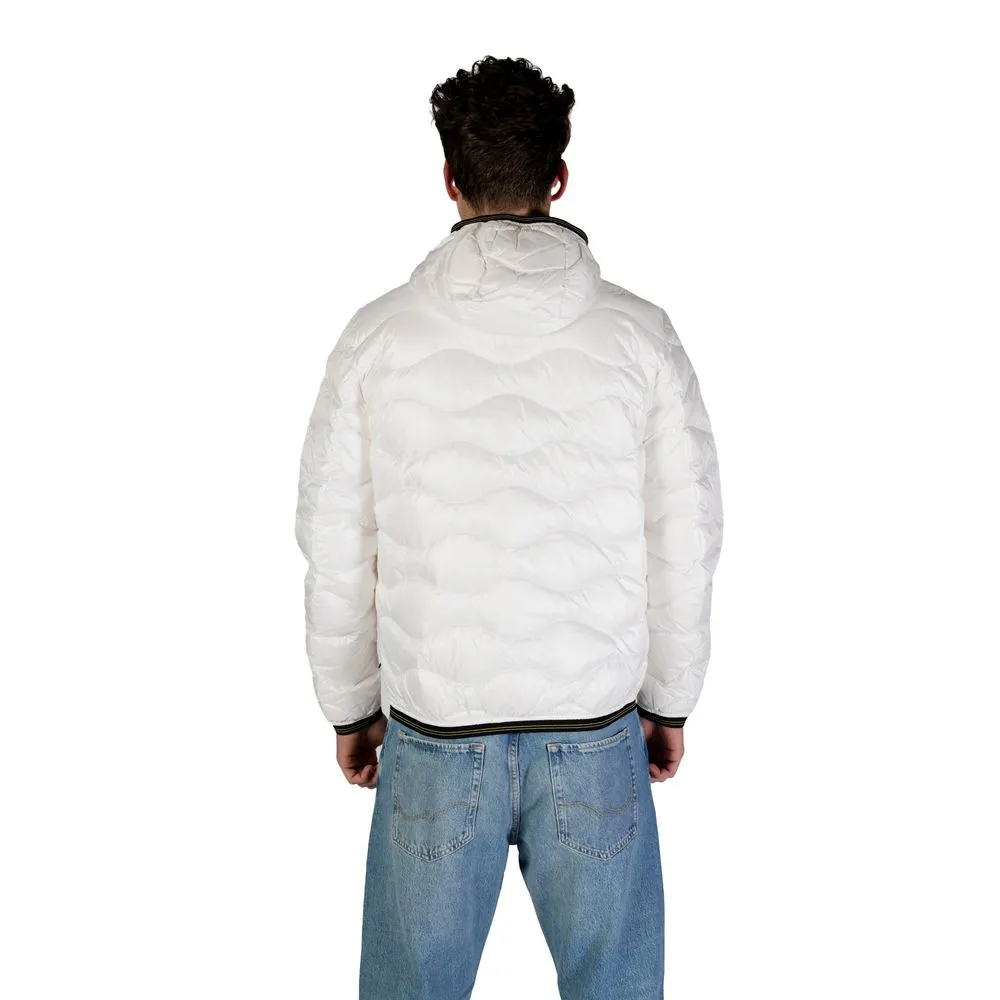 Blauer Men's White Polyamide Jacket