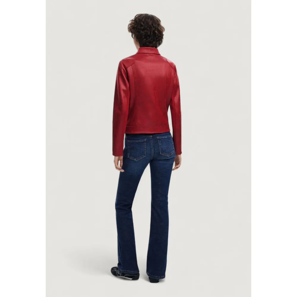 Desigual Women's Red Polyester Jackets & Coat