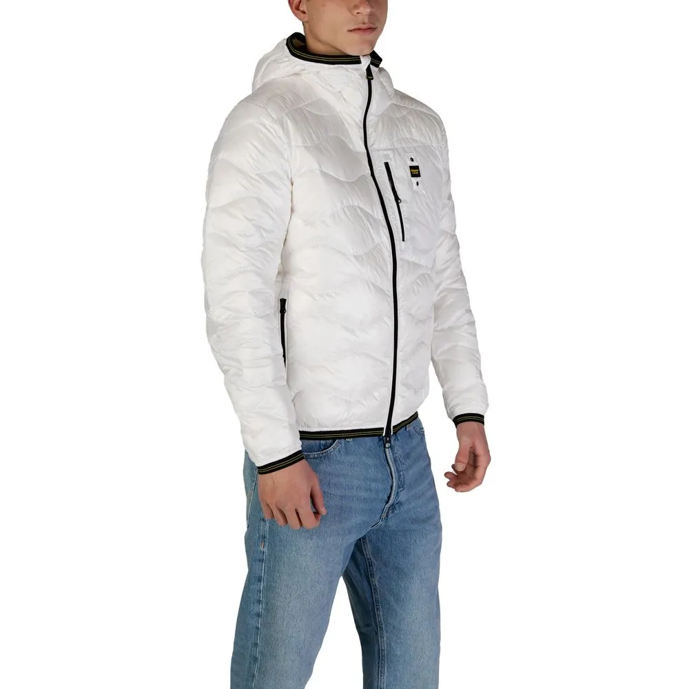 Blauer Men's White Polyamide Jacket