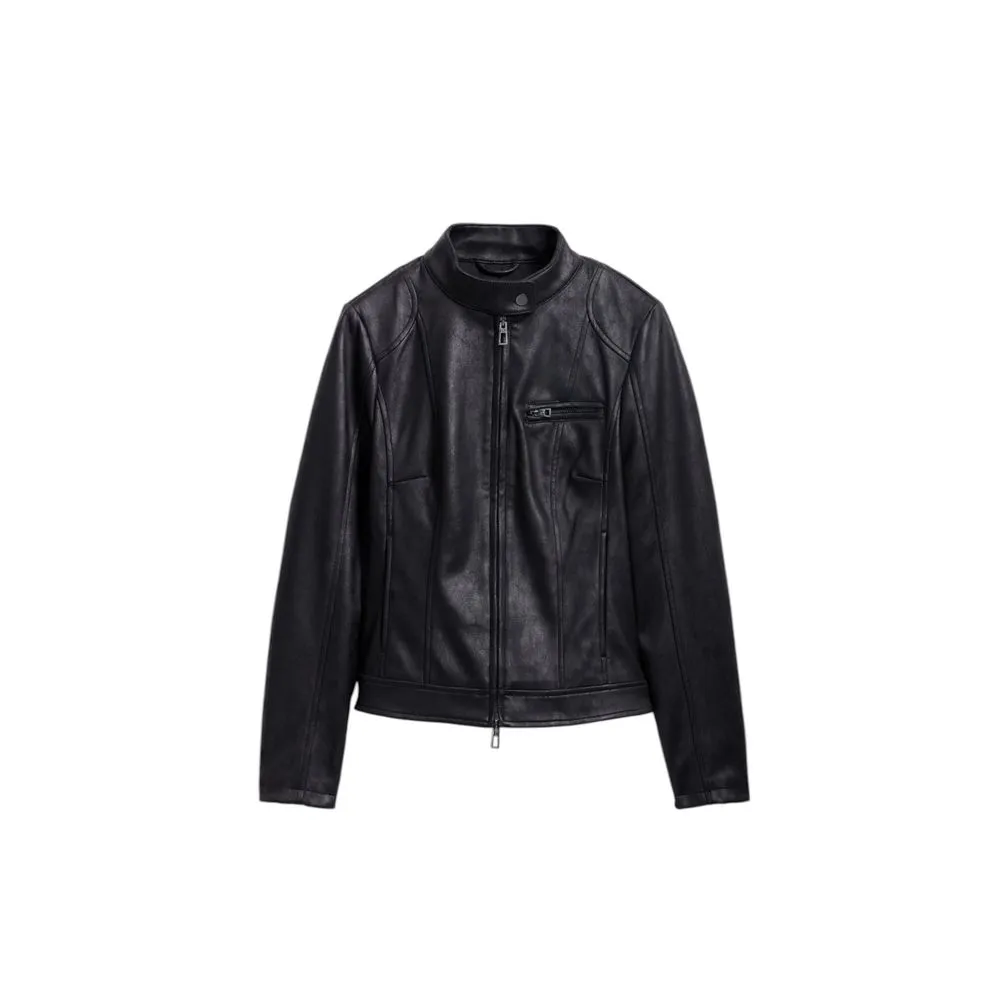 Desigual Women's Black Polyester Jackets & Coat