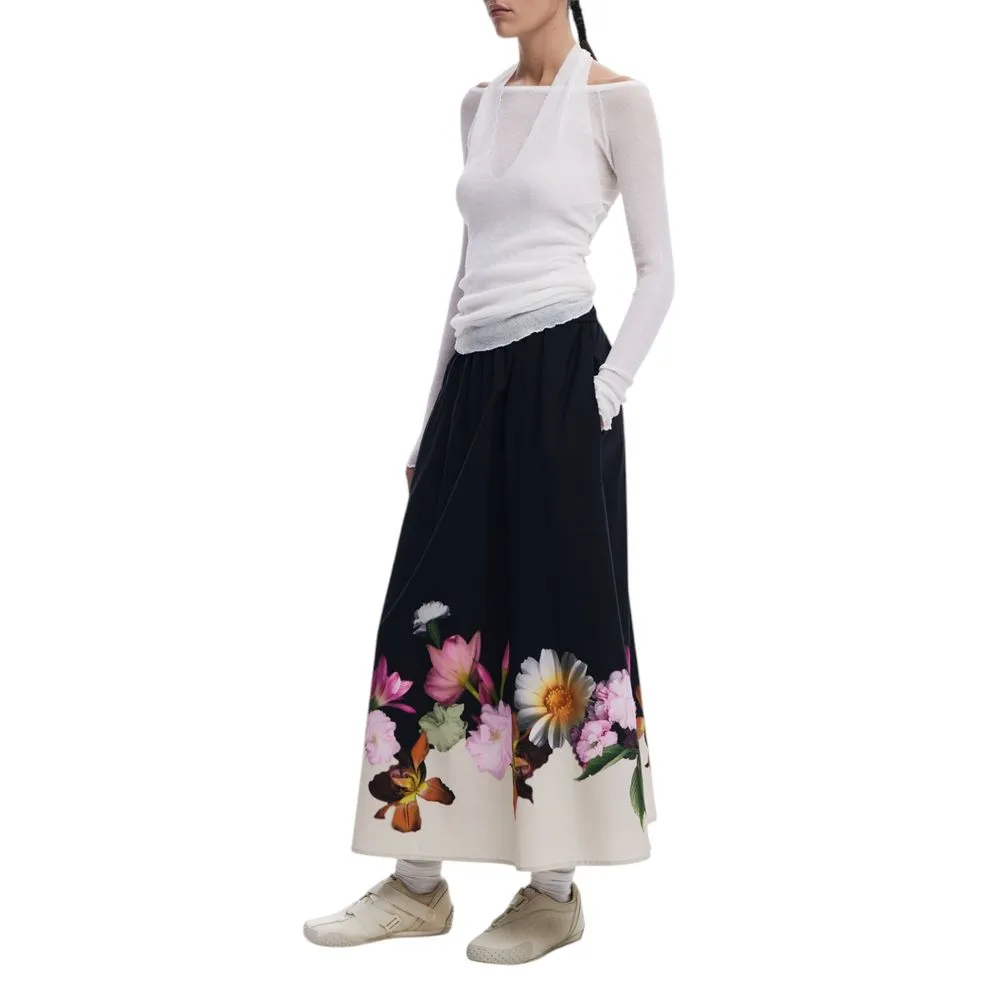 Desigual Women's Black Cotton Skirt