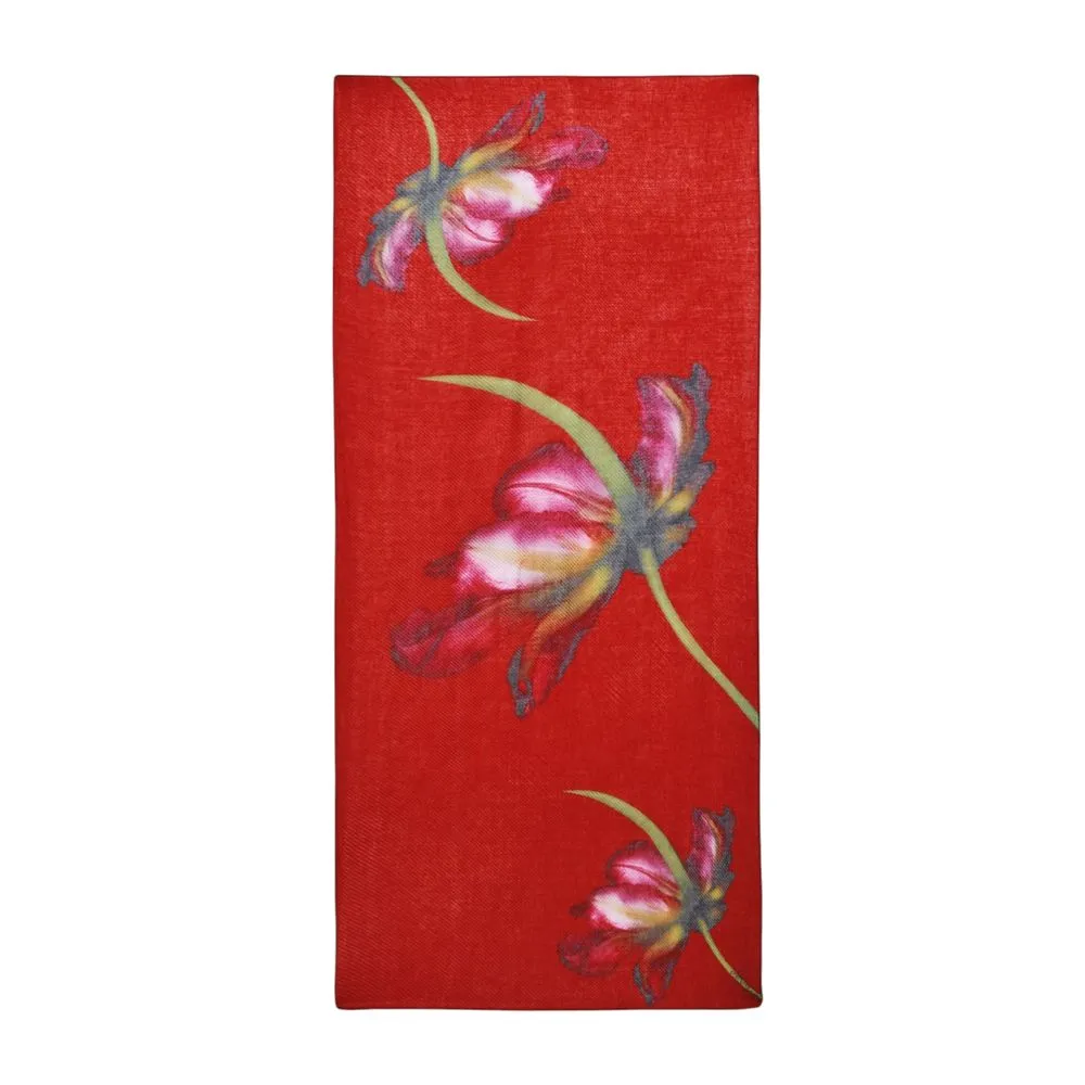 Desigual Women's Orange Polyester Scarf