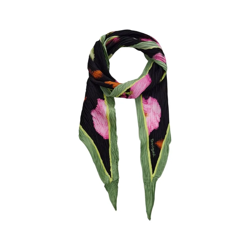 Desigual Women's Black Polyester Scarf