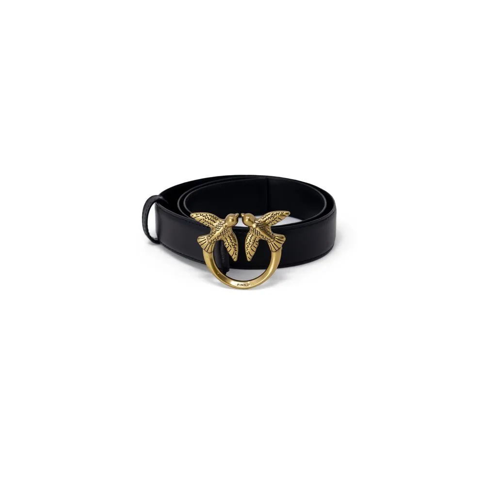 PINKO Women's Black Leather Belt