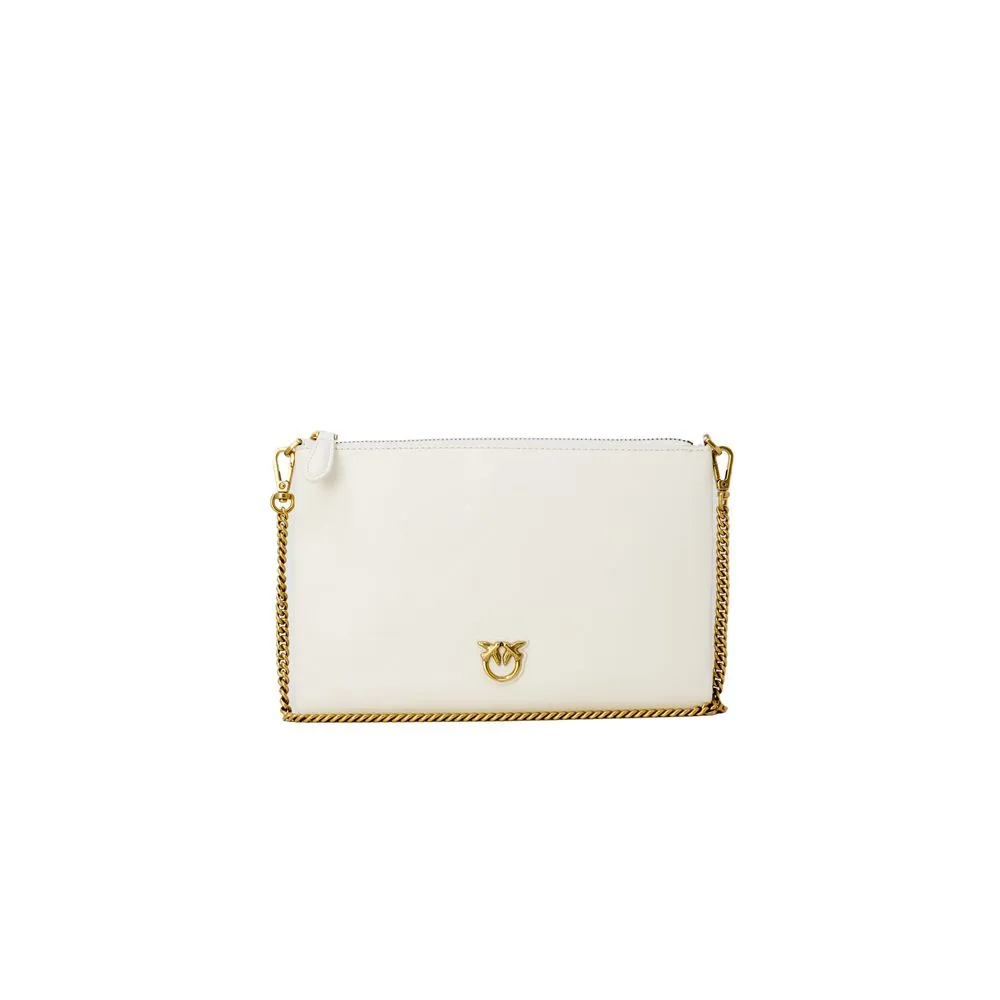 PINKO Women's Cream Leather Leather Accessory