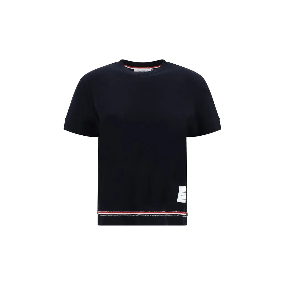 Thom Browne Women's Colorful bands T-Shirt