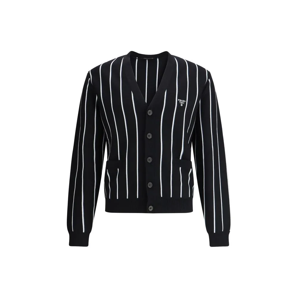 Prada Men's Wool Striped Cardigan
