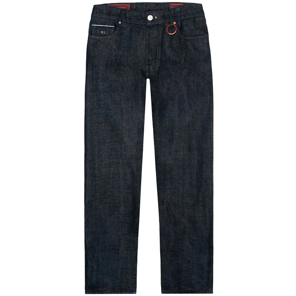 Tramarossa Men's Blue Cotton Jeans & Pant