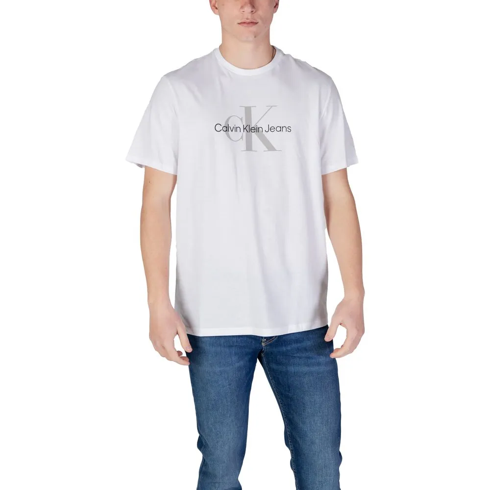 Calvin Klein Jeans Men's White Organic Cotton T-Shirt