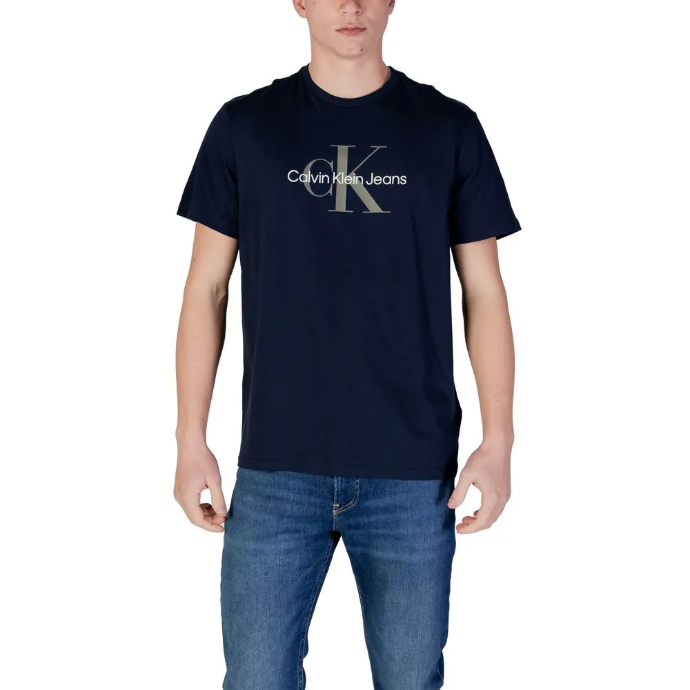 Calvin Klein Jeans Men's Blue Organic Cotton T-Shirt