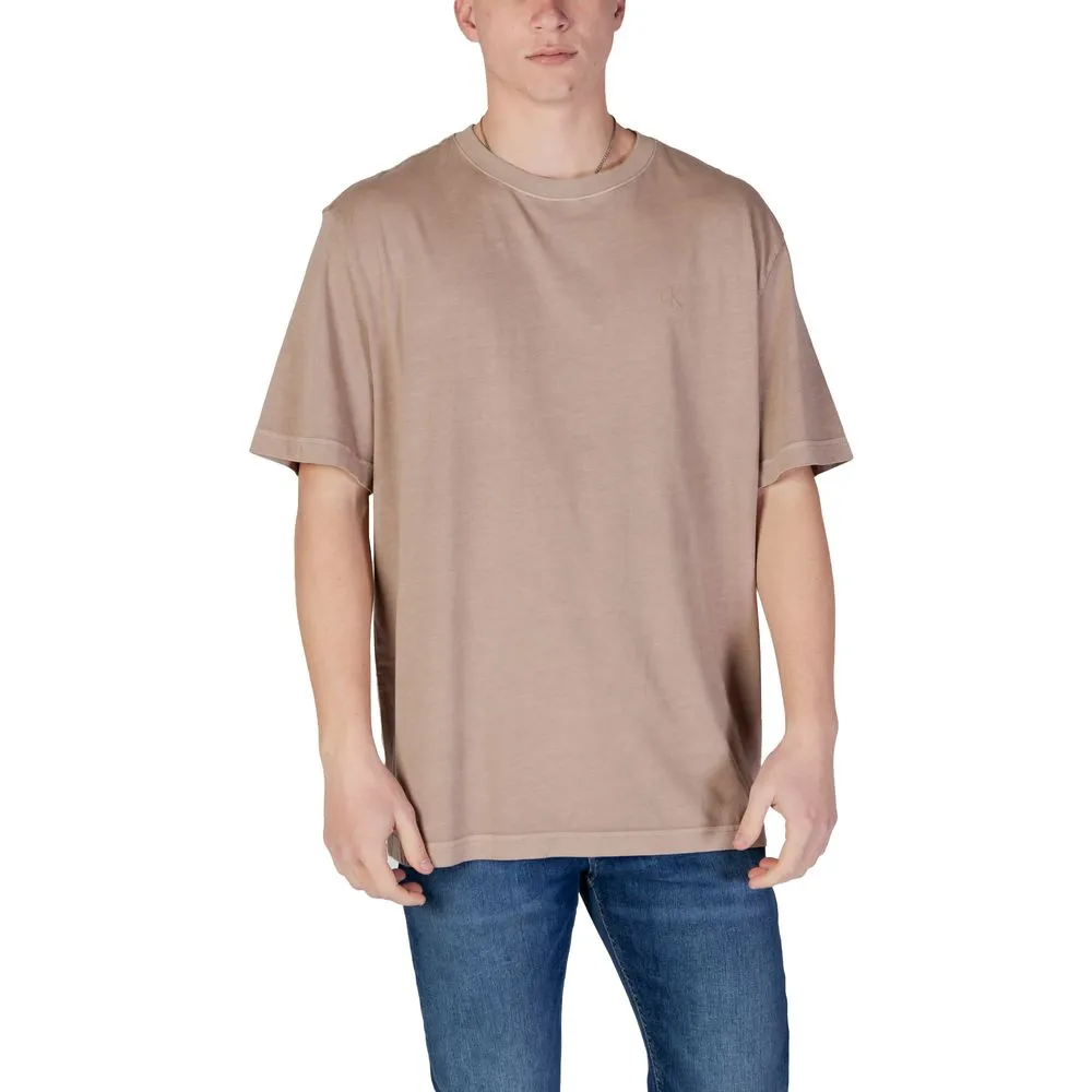 Calvin Klein Jeans Men's Gray Cotton Rigenerato T-Shirt