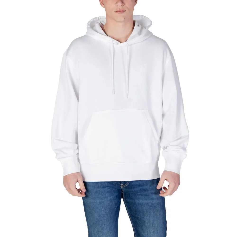 Calvin Klein Jeans Men's White Organic Cotton Sweater