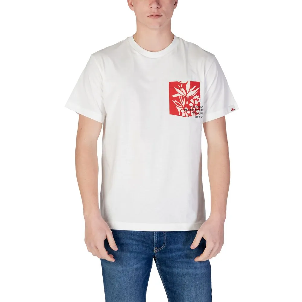 Replay Men's White Cotton T-Shirt