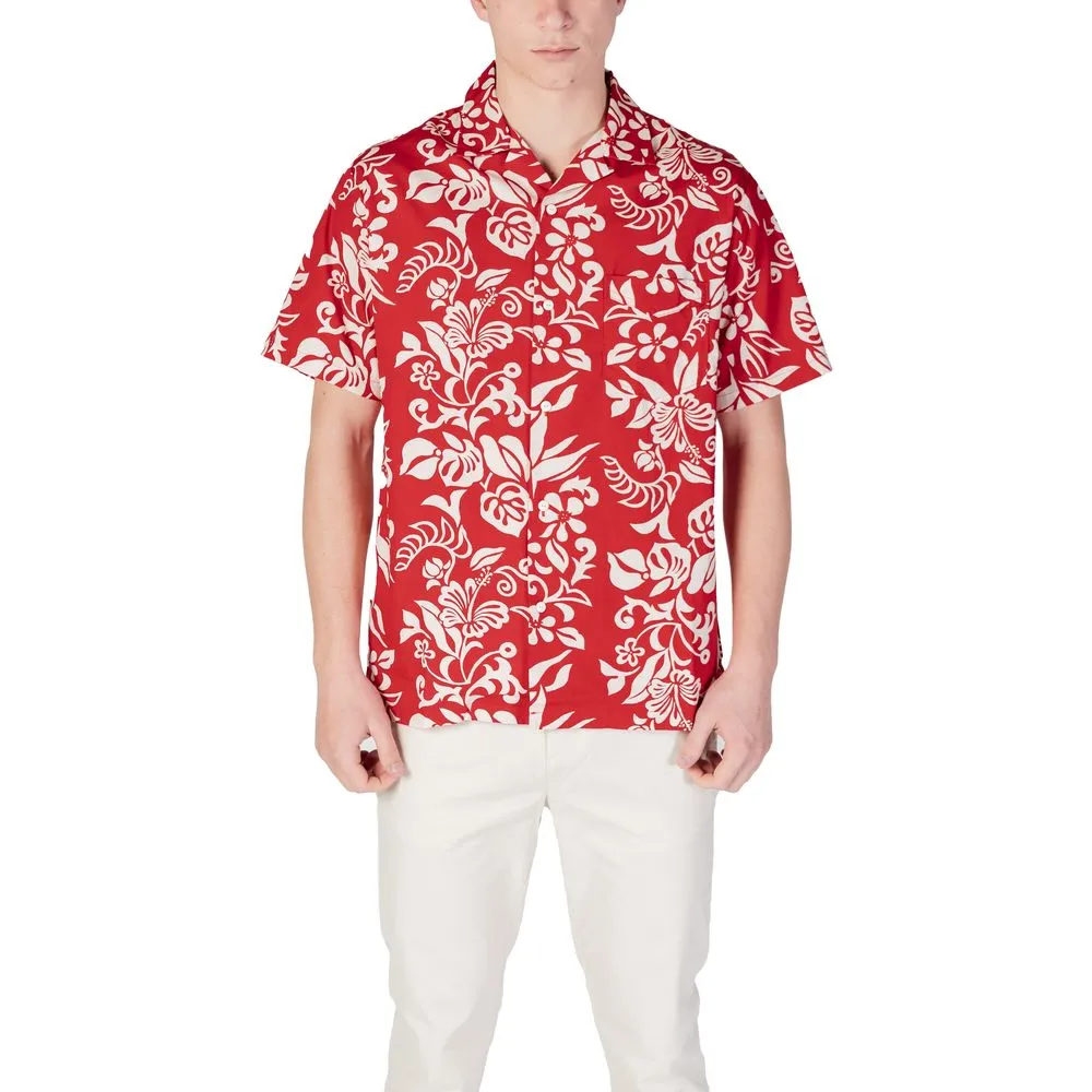 Replay Men's Red Cotton Shirt
