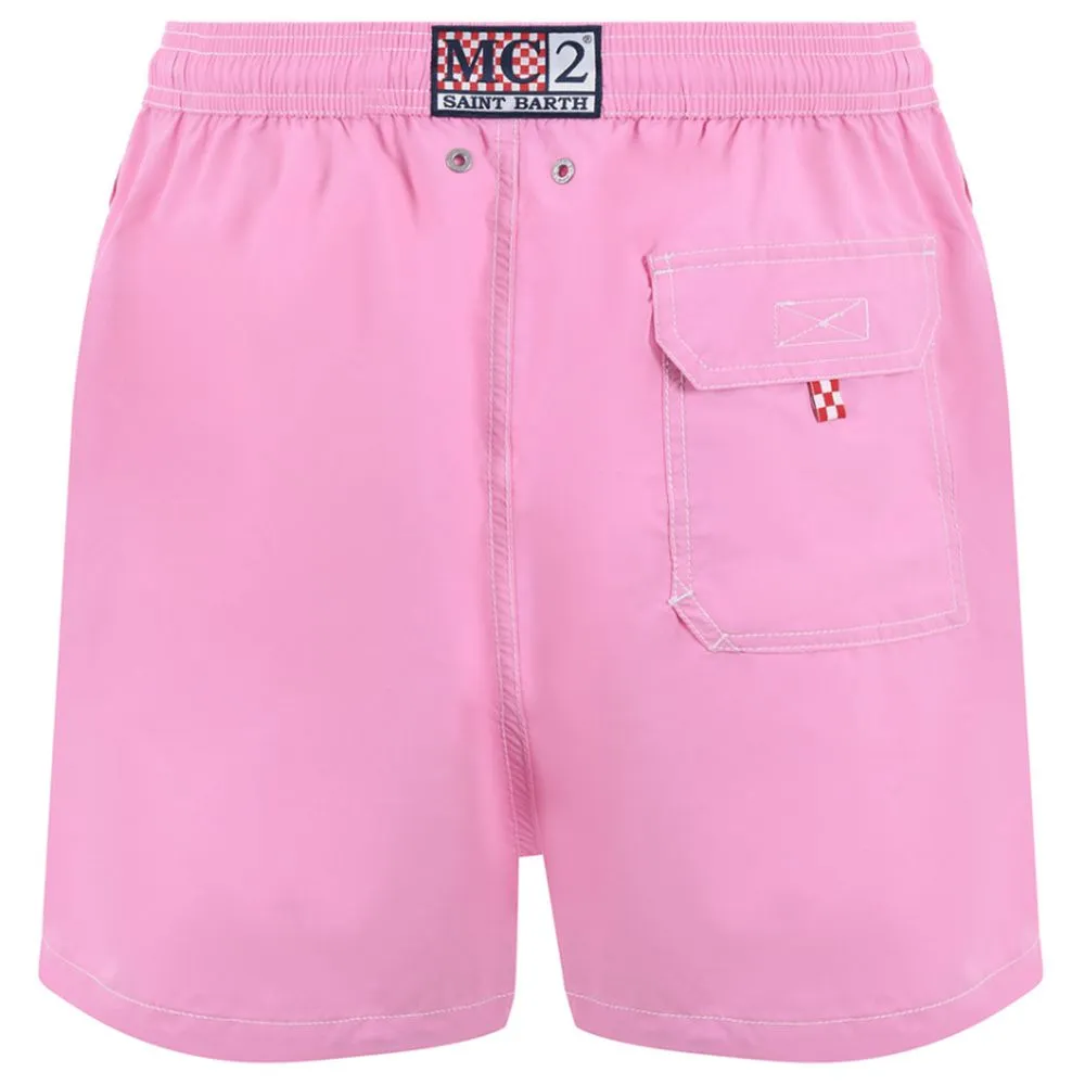 MC2 Saint Barth Men's Pink Polyester Men's Swimwear Boxer