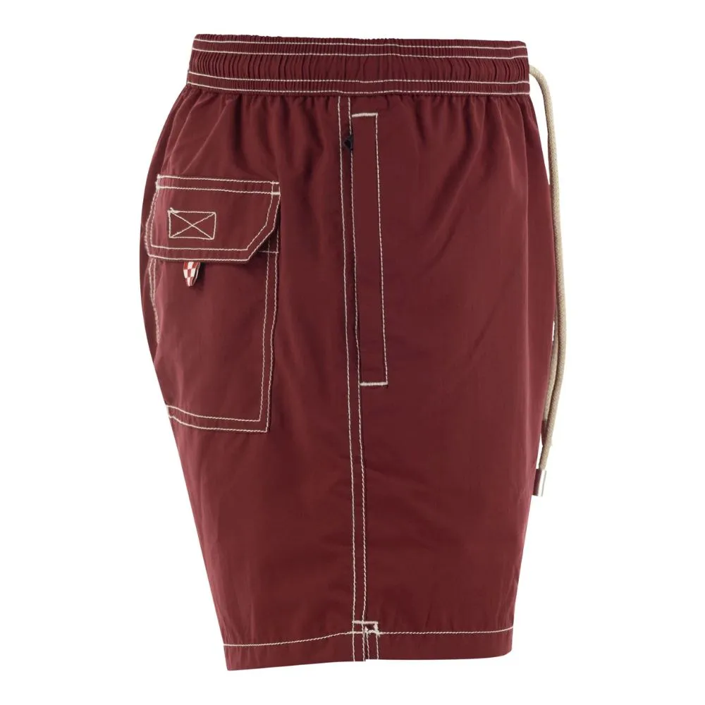 MC2 Saint Barth Men's Red Polyester Men's Swim Trunk
