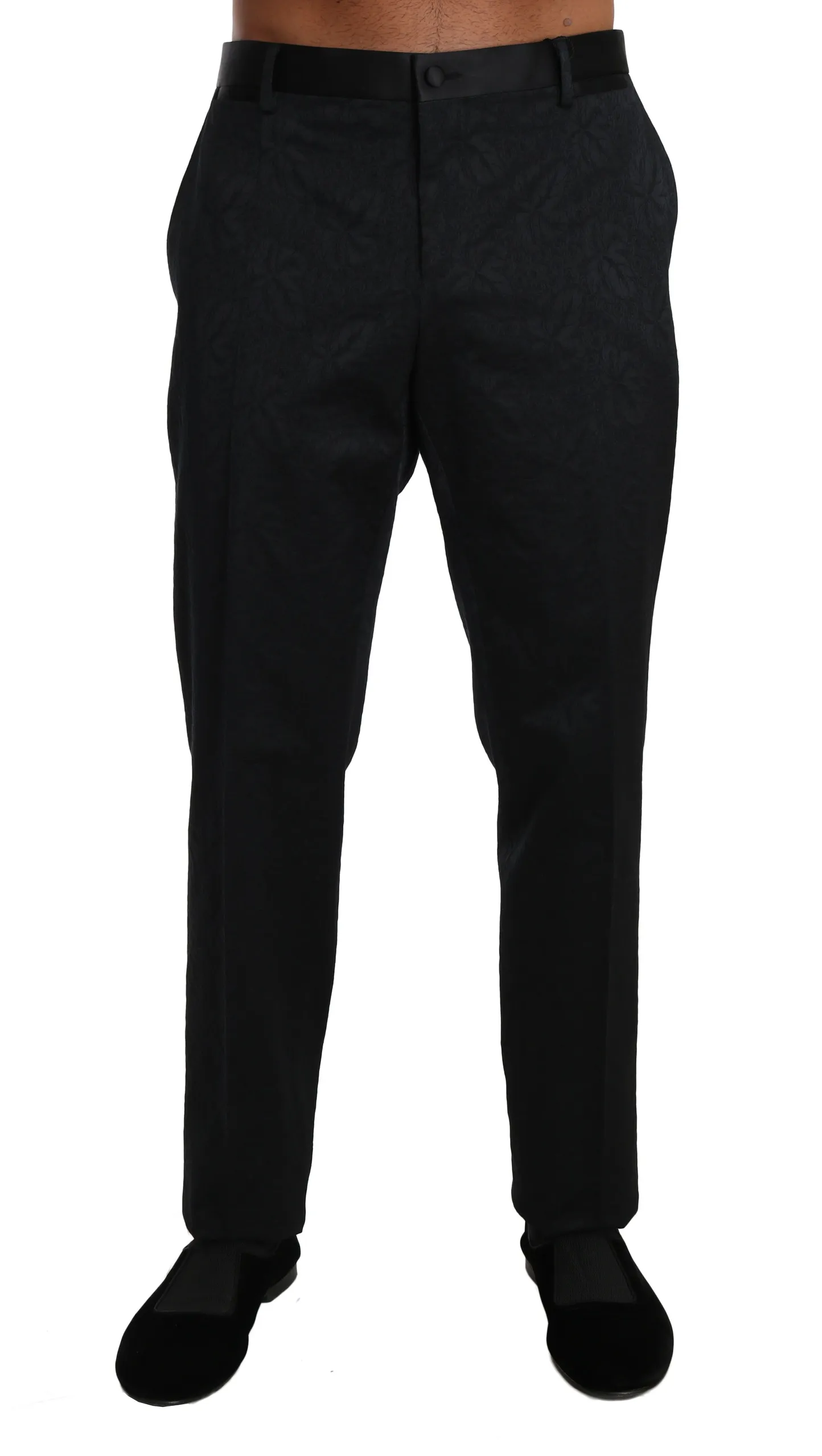 Dolce & Gabbana Men's Floral Brocade Formal Trousers