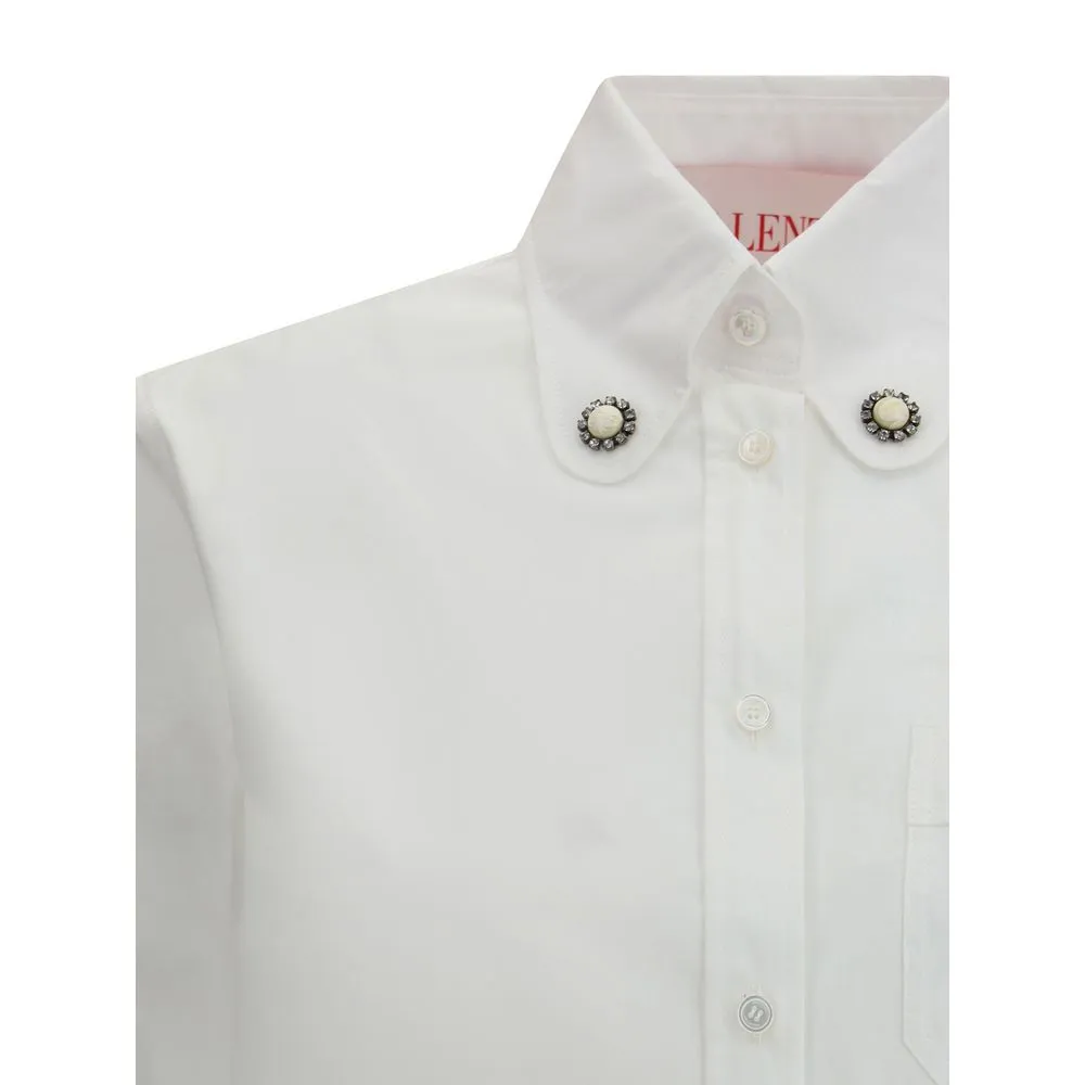 Valentino Women's Classic collar embellished Valentino's Shirt