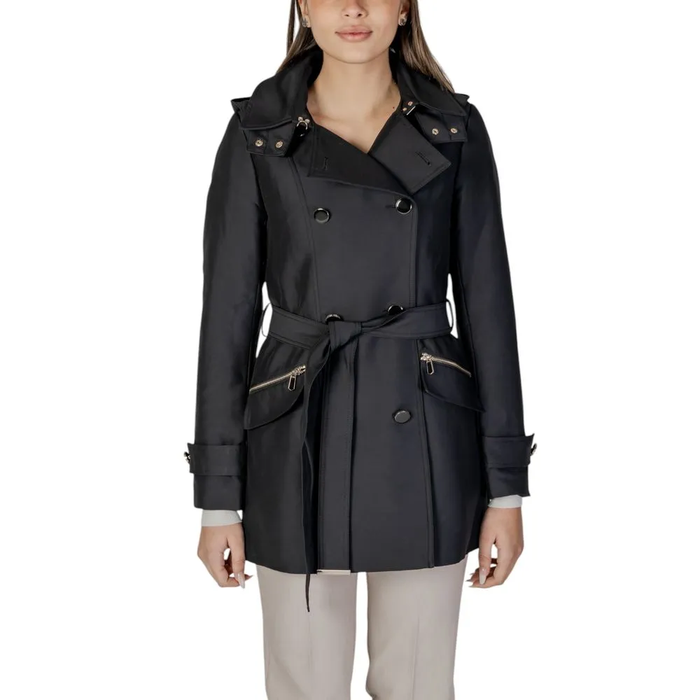 Morgan De Toi Women's Black Polyester Jackets & Coat
