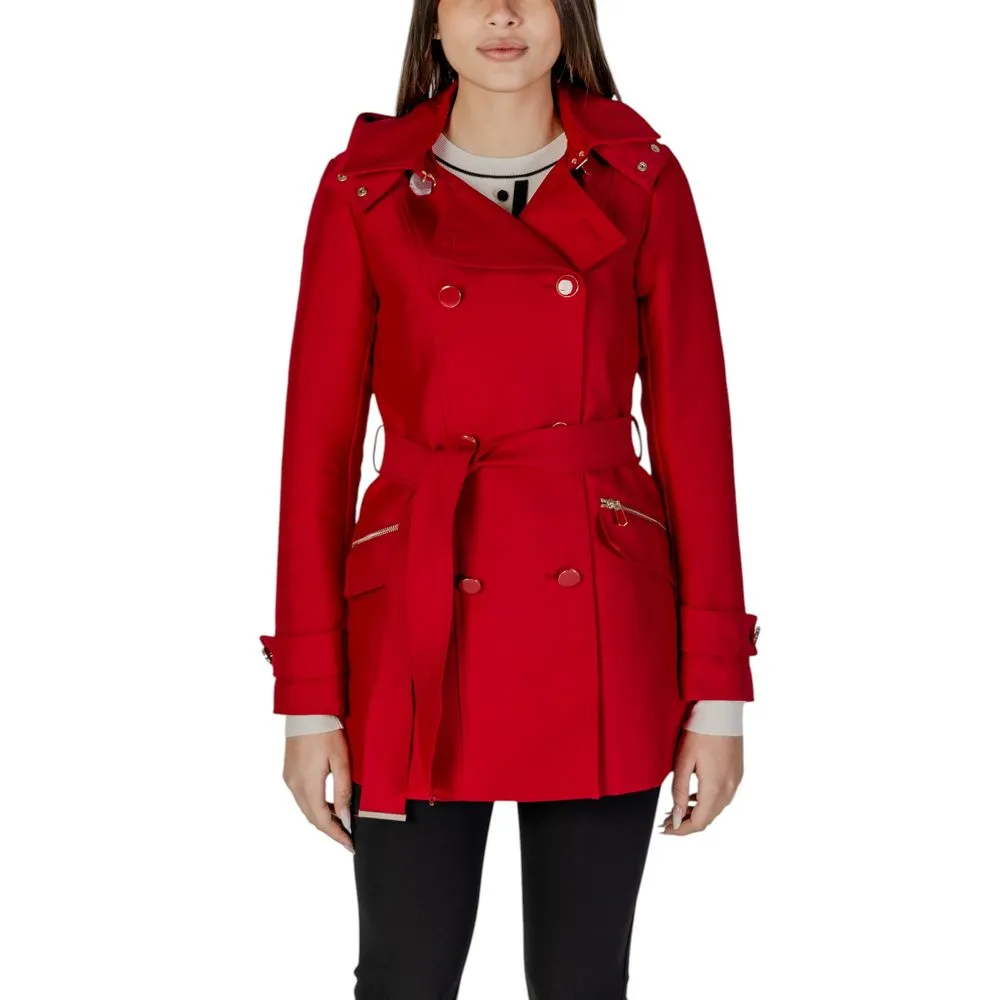 Morgan De Toi Women's Red Polyester Jackets & Coat