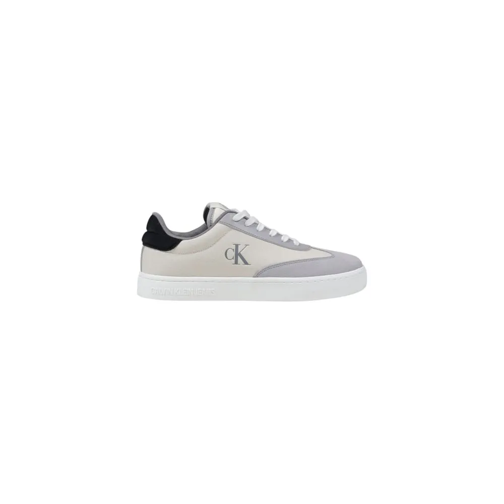 Calvin Klein Jeans Men's Cream Recycled Cotton Sneaker