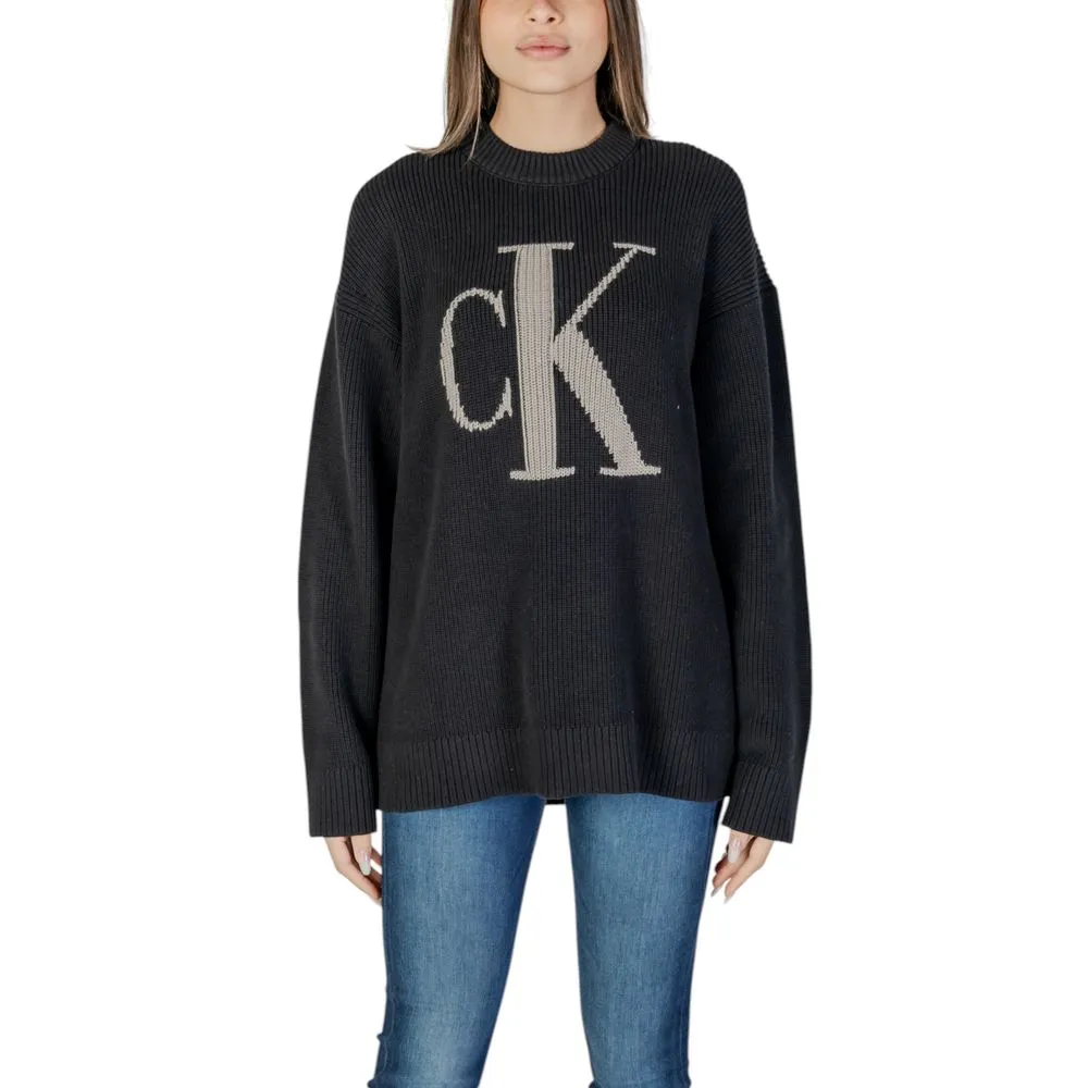 Calvin Klein Jeans Women's Black Organic Cotton Sweater