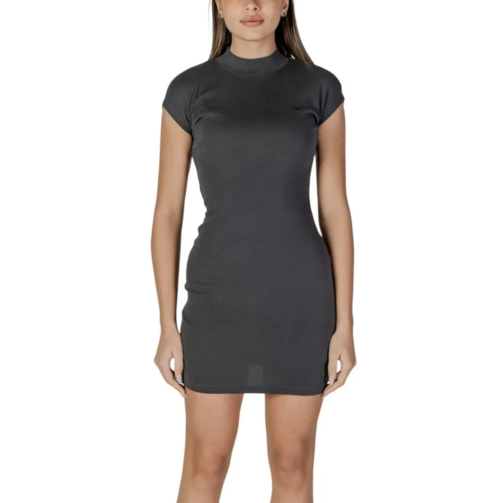 Calvin Klein Jeans Women's Black Cotton Rigenerato Dress