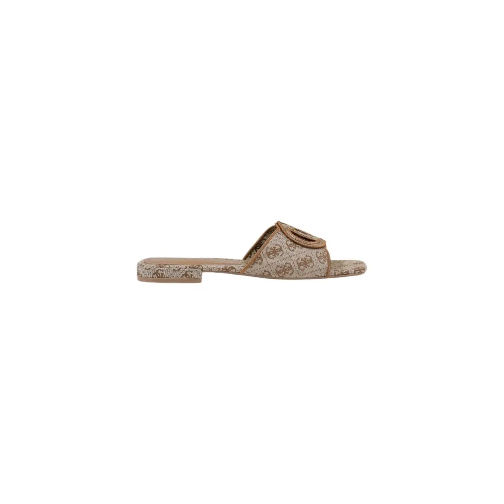 Guess Women's Beige Polyester Sandal