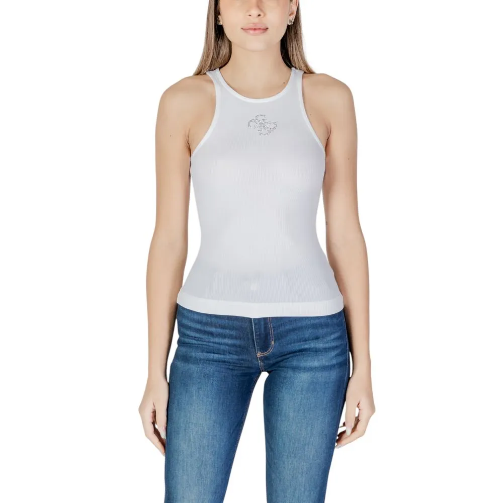 Guess Women's White Polyester Tops & T-Shirt