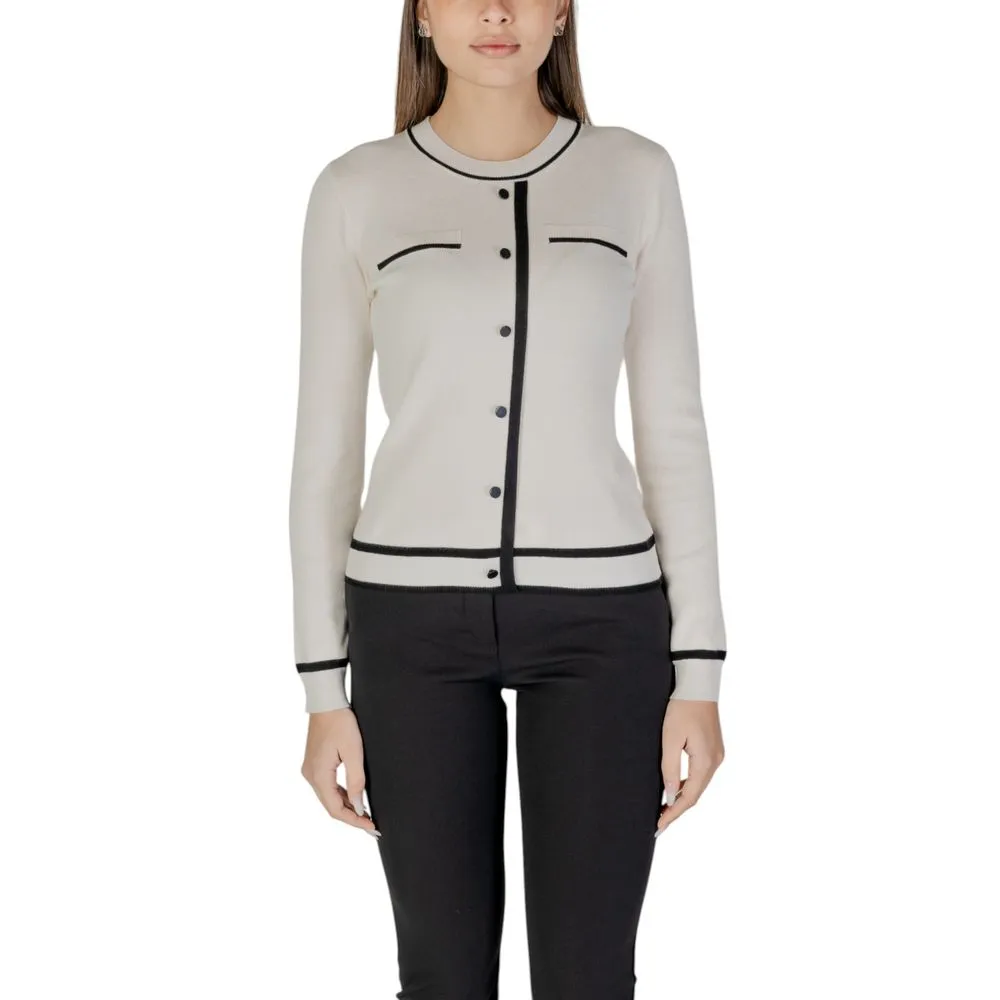 Morgan De Toi Women's Cream Viscose Tops & T-Shirt