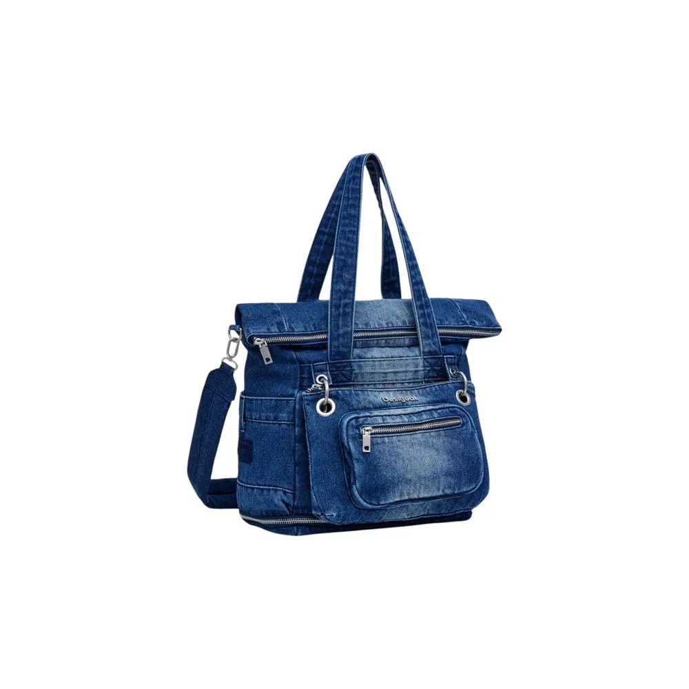 Desigual Women's Blue Polyester Handbag