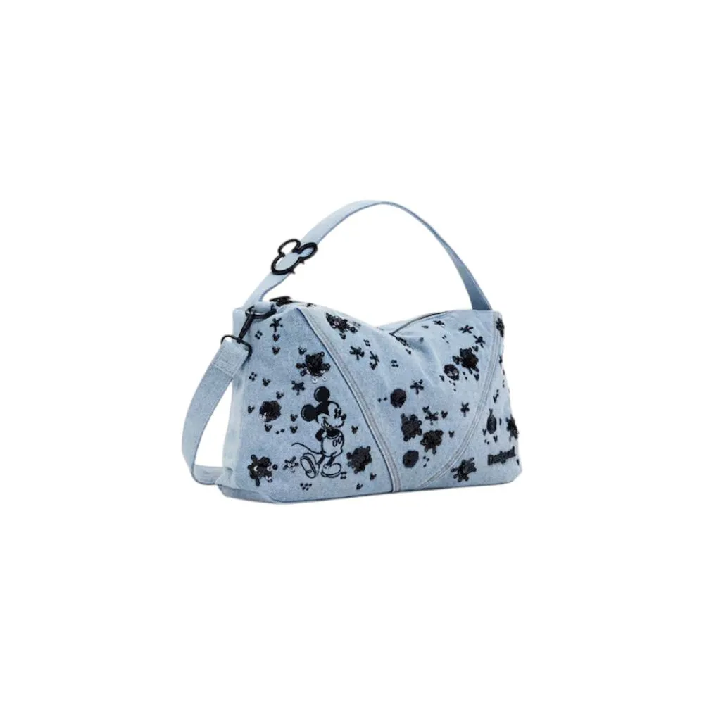 Desigual Women's Light Blue Cotton Handbag